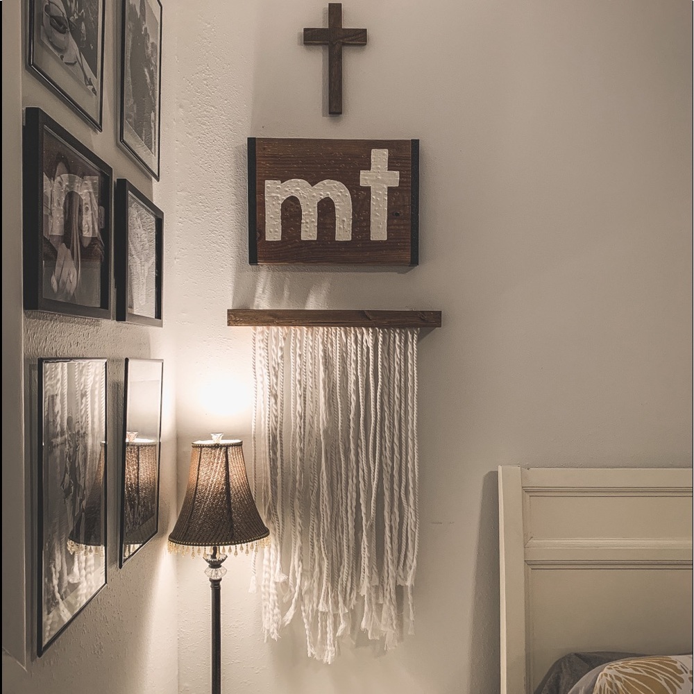 Modern Macrame Fridge Yarn Art